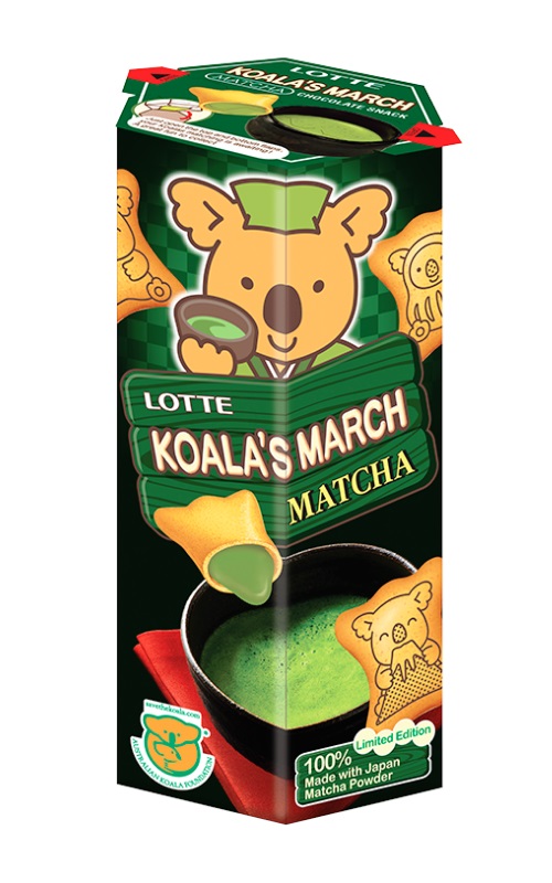 Biscottini Koala's March ripieni gusto te' Matcha - Lotte 37g.